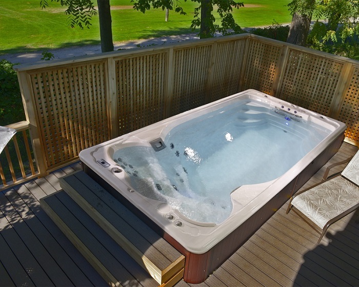 Плавательный спа бассейн Jacuzzi swimlife 14ft swim fit (рис.2)