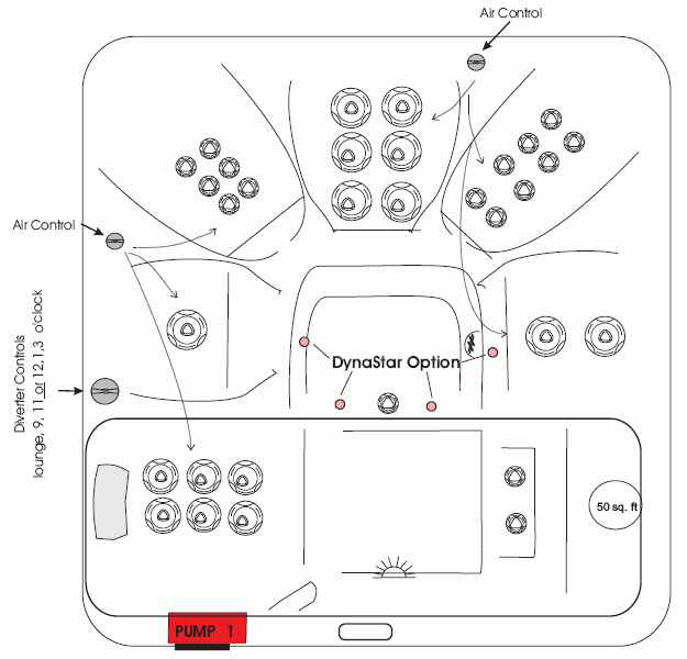 Гидромассажный спа бассейн Artesian Spas Cortona Spa (рис.2)